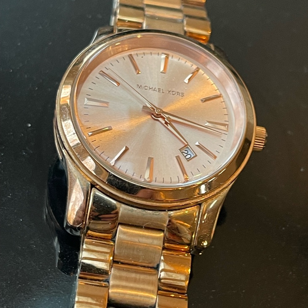 Copper Tone MICHAEL KORS WATCH | Rolex Style M- L wrist | Firm $ - Picture 4 of 10
